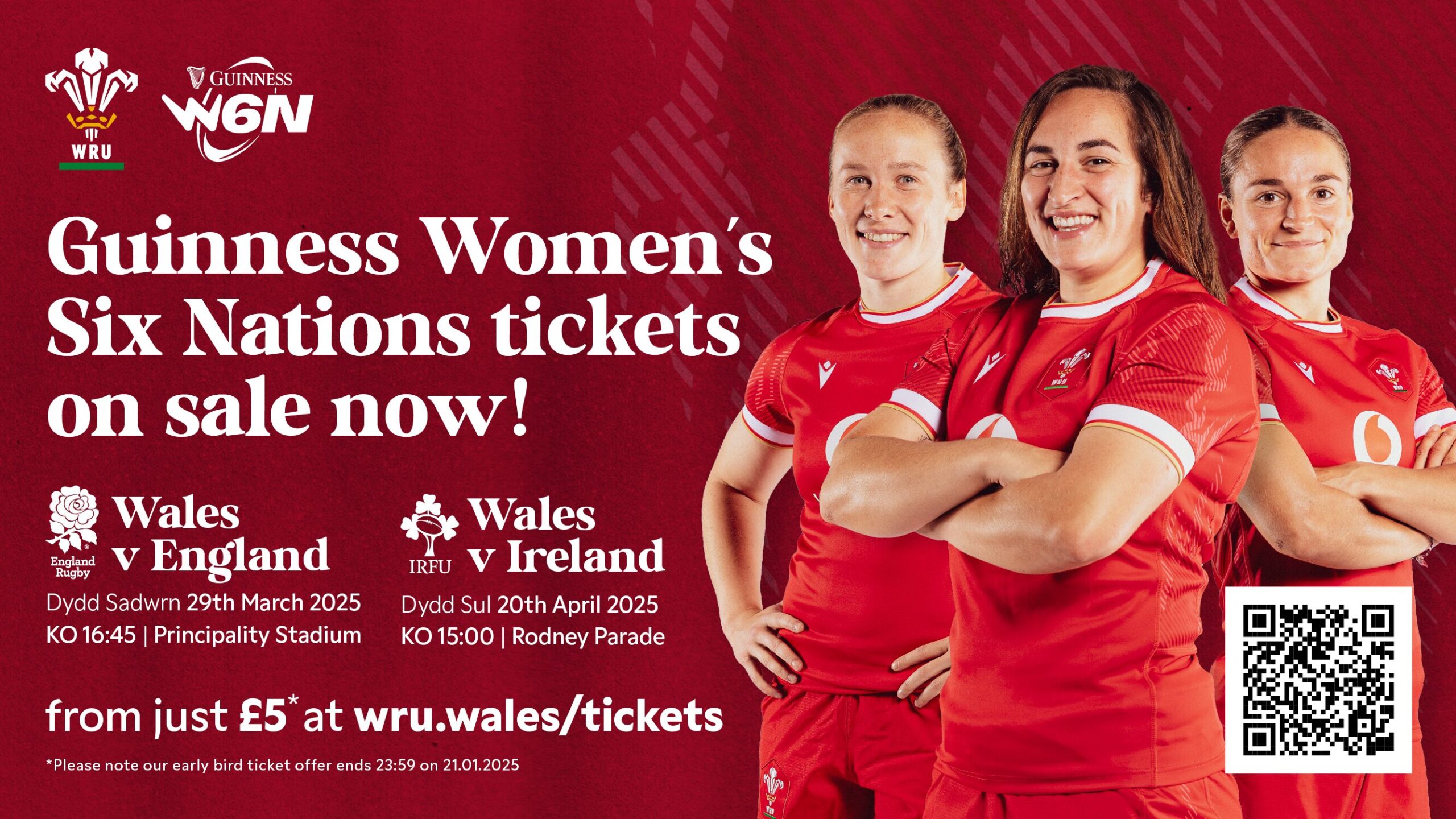 Last day to secure Guinness Women’s Six Nations tickets at Early bird price.